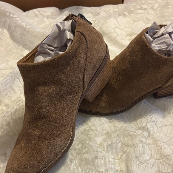 Lucky Brand Shoes - Lucky Brand -Brown Suede Ankle Boots